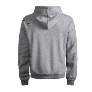 Sweat à capuche décontracté avec logo personnalisé, style vieilli vintage, sweats à capuche brodés en coton imprimé lourd - Product Image 3