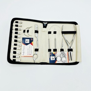 Premium Silver Stainless Steel Commercial Use Hair <b>Extension</b> Tool Kit <b>Micro</b> Link Hair Crimping Pliers Sectioning Ring Pulling - Product Image 5