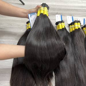 ผมต่อแบบดิบยังไม่ผ่านกระบวนการผมสามารถฟอกสีและย้อมสีได้สำหรับร้านทำผมสุดหรู - Product Image 4