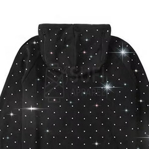 Sudadera con Pedrería para Hombre, Superventas de Invierno, 100% Mezcla de Algodón, Ecológica y Transpirable con un Diseño de Cristales Atractivo - Product Image 4