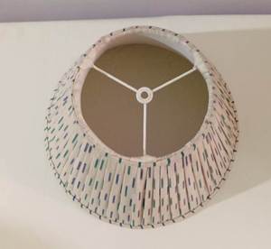 Style Vintage Rayé Tissu À Volants Lumière Abat-Jour Table Lampadaire Bloc Imprimer Ikat Coton Tissu Conception Prix Raisonnable Décor - Product Image 6