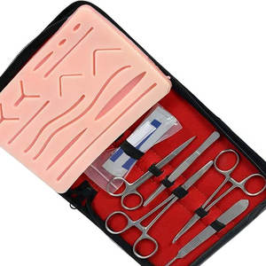 Kit chirurgical de dissection en acier, ensemble de sutures 6 pièces pour chirurgie vétérinaire mineure, outils orthopédiques - Product Image 2