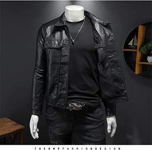 Veste de moto en similicuir homme - Product Image 2