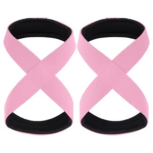 Strongman Cowhide Leather Lifting <b>Straps</b> for Fitness Safety for Gym Training for Weightlifting and Bodybuilding - Product Image 2