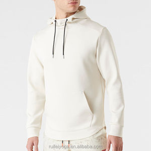 Sudadera con capucha de invierno para hombre personalizada, sudadera pesada con logotipo bordado, ropa de calle negra de gran tamaño, algodón 100% - Product Image 4