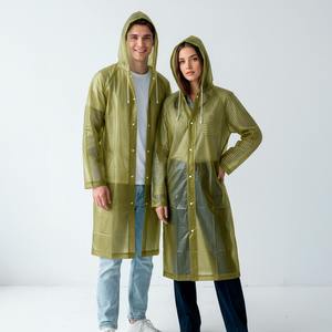 Cape unisexe en polyester réutilisable, imperméable et ajustable |   Écologique, portable, séchage rapide, taille XL |   Couleurs multiples | - Product Image 1