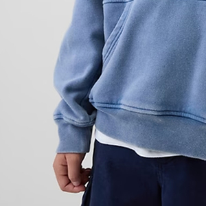 Sweat-shirt à col rond pour garçons, couleur unie, manches longues, couture de haute qualité, épaules tombantes, prix avantageux - Product Image 3