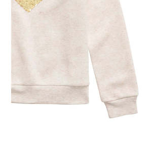 Felpa Invernale per Bambine Epic Threads, Bianca Taglia Media con Motivo a Cuori Paillettati su Jersey, Felpa con Cappuccio per Ragazze Più Grandi - Product Image 3