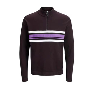 เสื้อสเวตเชิ้ตแขนยาวทรงโอเวอร์ไซส์ คอปกแบบดรอปไหล่ ซิปครึ่งตัว น้ำหนักเบา สำหรับฤดูใบไม้ร่วง คุณภาพสูงจากโรงงาน (OEM) สำหรับทั้งชายและหญิง - Product Image 3