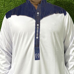 Best Seller Premium Luxury Male Long Sleeves Islamic Plus Size Thobe for Wedding Prayer Religious Celebrations Events For Men - Product Image 2