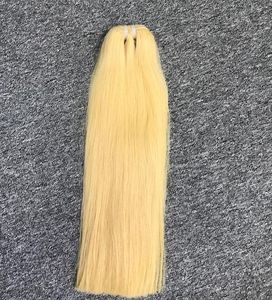 Pelucas de cabello humano liso de hueso en trama rubia Color de cabello natural de alta calidad - Product Image 6