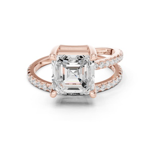 Nouvelle arrivée femmes bijoux à la mode Simple torsadé argent brillant éternité CZ imiter Moissanite anneaux de mariage - Product Image 2