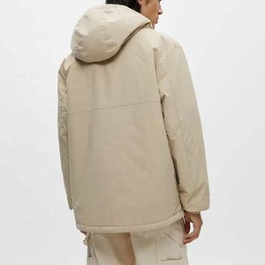 2023 Wholesale Stand Collar Outerwear Windproof Waterproof Canvas Pocket Hooded <b>Half</b> <b>Zip</b>-up Custom Logo <b>Mens</b> Windbreaker <b>Jackets</b> - Product Image 5