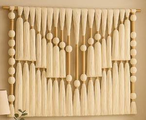 Décoration Murale Macramé Sphérique Tressée Minimaliste Moderne – Œuvre d'Art Murale en Forme de Bulle pour la Maison – Cadeau de Luxe - Product Image 3