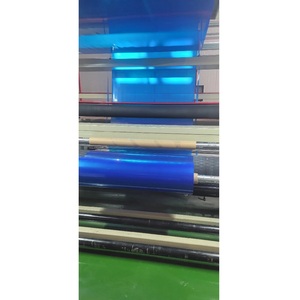 OEM No Print Blue Translucent Stretch Film Roll Soft Moisture-Proof LDPE LLDPE Plastic Cling Film for Logistic Packaging <b>Glass</b> - Product Image 6