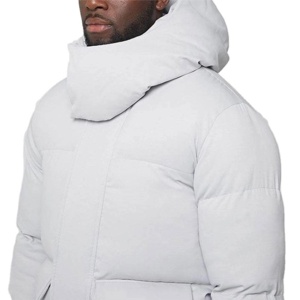 OEM ODM diseño personalizado sudaderas con capucha chaqueta puffer hombres ajuste suave chaqueta puffer 100% poliéster coctelera caliente de gran tamaño a prueba de agua - Product Image 2