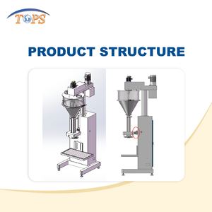 नींबू चेरी केले के लिए टिकाऊ पाउडर मिश्रण और भरने की मशीन ऑगर प्रकार - Product Image 4