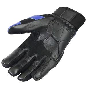 Gants de motocross en cuir élégants, respirants, imperméables, antidérapants, couleurs et logos personnalisés, utilisation en course, sport, extérieur, haute qualité - Product Image 6