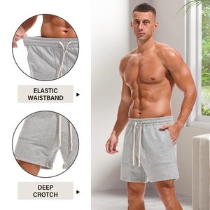 Men's Vintage Oversized Stone Acid Wash <b>Joggers</b> Shorts Anti-Wrinkle Custom Logo Streetwear Embroidery Applique Shorts For Men - Product Image 4