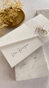 Emballage cadeau pour bon de réduction, enveloppe en papier de coton fait main avec sceau et cartes de vœux pour mariage, anniversaire et affaires - Product Image 4