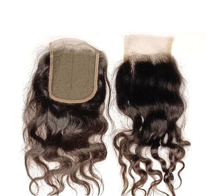 Bodywave 4*4ลูกไม้ปิดด้านหน้าหนังกำพร้าผมคนบราซิลผมหยิกอิตาลีสีธรรมชาติสำหรับผู้หญิงสีดำ - Product Image 5