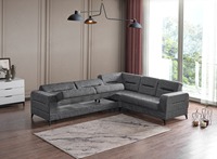 Set Sofa Sudut Lipat Modular Modern dengan Desain Nyaman untuk Ruang Tamu dan Ruang Kerja di Rumah