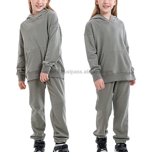 Conjunto Deportivo para Niños al por Mayor, Sudadera con Capucha y Pantalones Jogger, Conjunto de Felpa Cómodo, Ropa Deportiva de Felpa - Product Image 3