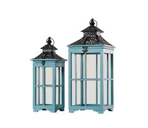 Vente chaude de haute qualité en marbre lanterne en bois de luxe béton bougie conteneur unique pot en verre pour les occasions de noël - Product Image 2