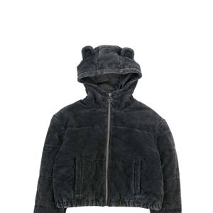 Womens Bear Ear Cropped Puffer <b>Jacket</b> - Trendy and Warm Short <b>Jacket</b> with Fun Bear Ear Design, Ideal for Winter Fashion - Product Image 5