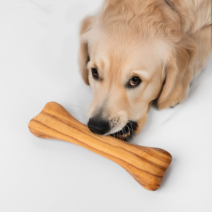 Os à mâcher pour chien en bois d'olivier fait à la main pour les chiots de 7 à 12 mois, fabriqué au Tennessee, modèle Vd020 - Product Image 2