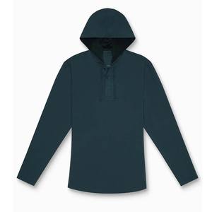 Jersey de algodón orgánico 100%, Sudadera con capucha unisex para hombre, dobladillo redondo blanco - Product Image 6