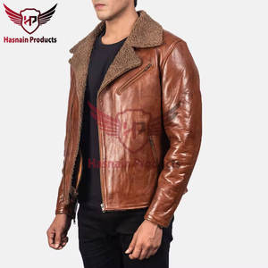 Chaqueta de piel de cordero personalizada de primera calidad para hombre, diseño Original hecho a mano, genuino de alta calidad para la temporada de invierno, edición limitada - Product Image 3