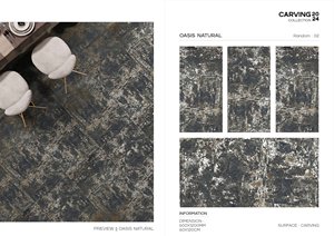 Azulejos de porcelana pulida esmaltada Digital de 600x1200mm con certificación ISO, efecto tallado en madera, decoración de suelo, interiores de supermercado - Product Image 5