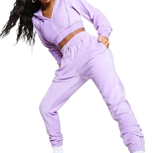 Marca personalizada moda chicas jóvenes chándal suave Spandex tela niños Joggers conjuntos niñas - Product Image 1