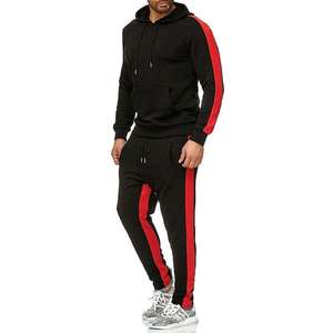 Ensemble survêtement unisexe en flanelle de coton épais personnalisable, vêtements de sport d'hiver écologiques, pantalon de survêtement et sweat-shirt pour adultes - Product Image 3