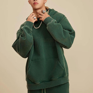 เสื้อฮู้ดดี้โอเวอร์ไซส์ แฟชั่น ราคาถูก ผ้าคอตตอนผสม เหมาะสำหรับใส่กลางแจ้ง เสื้อฮู้ดดี้โอเวอร์ไซส์สำหรับผู้ชาย - Product Image 4