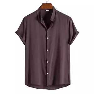 Camiseta de calidad única para primavera y verano, camiseta Simple de Fitness, diseño informal, color sólido fresco, precio al por mayor - Product Image 3