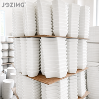 Assiettes en céramique blanches pures de 1 tonne, formes variées, vendues à la tonne – Vaisselle en céramique en gros à prix imbattables
