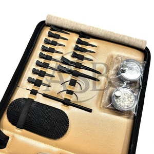 Alicates para extensión de cabello negro mate, venta al por mayor, Punta I de acero inoxidable de grado quirúrgico, juego de herramientas para extensión de cabello Nano y microperlas - Product Image 3