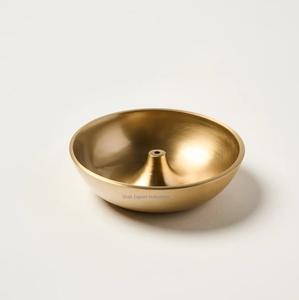 Golden Incense <b>Burner</b> With Ash Catcher Home Office <b>Fragrance</b> Brass Incense Stick Holder Meditation Yoga Indoor Use - Product Image 5