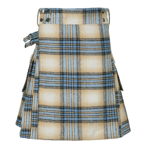 Style Plaid Contraste Couleur Poche Jupe Plissée Kilt pour Hommes Irlandais Traditionnel Hommes Mode Scottish Kilt - Product Image 2