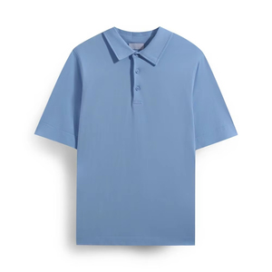 2025 Polo ligero de mezcla de algodón suave de verano de alta calidad con patrón de estampado de características de secado rápido actividades de moda informales - Product Image 1