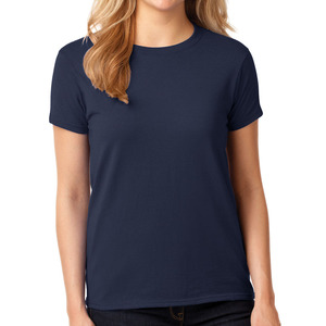 T-shirts en coton décontractés pour femmes T-shirts imprimés d'été avec logo personnalisé graphique élégant Technique de teinture unie approvisionnement en gros - Product Image 5