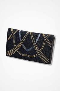 Modern Handmade Embroidered <b>Purse</b> for <b>Women</b> Beaded Texture <b>Coin</b> Pouch with Cross-Stitching & Needlework Hand Pouch - Product Image 3