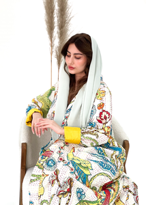 Kimono de algodón ligero, vestido de noche, vestido Maxi para cubrir la playa, ropa de dormir, Kimono largo de algodón con estampado de flores - Product Image 2