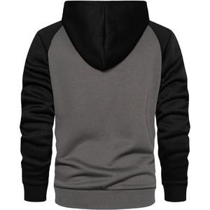 Sweat à capuche pull-over 100 % coton pour homme, épais, personnalisé, imprimé, à épaules tombantes, style streetwear, vente en gros, collection hiver - Product Image 2