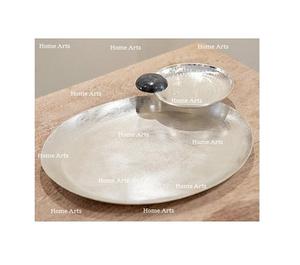 Plateau de Nourriture en Acier Inoxydable Design Antique Meilleure Qualité Forme Personnalisée Snacks Dates Plateau de Service en Vrac - Product Image 4