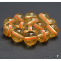 Perles en vrac de citrine de 8 mm Jaunty Beadsnfashion pour la fabrication de bijoux DIY (colliers, bracelets, boucles d'oreilles) - Modèle MGB-168