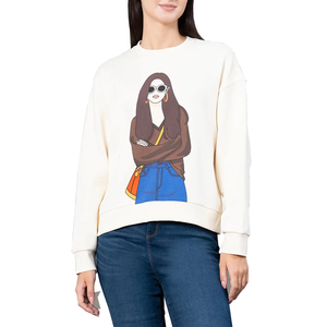 Stylish Long Oversized Sweatshirt Cozy Fleece <b>Warm</b> Winter Soft Baggy Fit Daily Casual Wear Street Fashion Loose Knit <b>Women</b> <b>Top</b> - Product Image 1