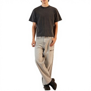Camisetas de Hombre 100% Algodón Pakistaní de Secado Rápido, Diseño Casual con Letras, Impresión Personalizada en Serigrafía, Corte Holgado - Product Image 1